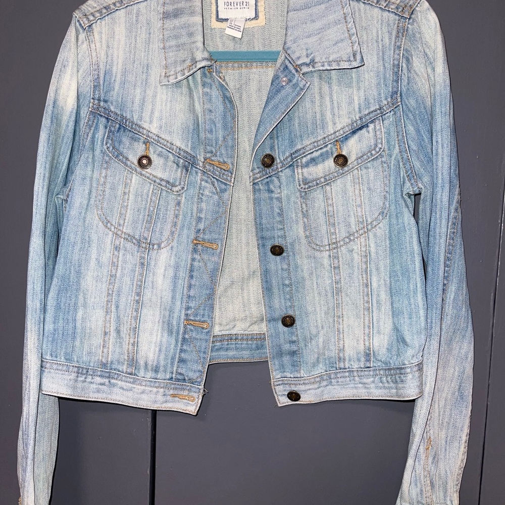 Forever 21 Light Blue Jean Jacket